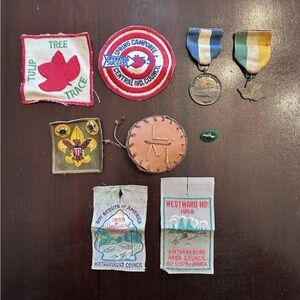 Boy Scout Patches And Pins Lot - Mid To Late 1950’s